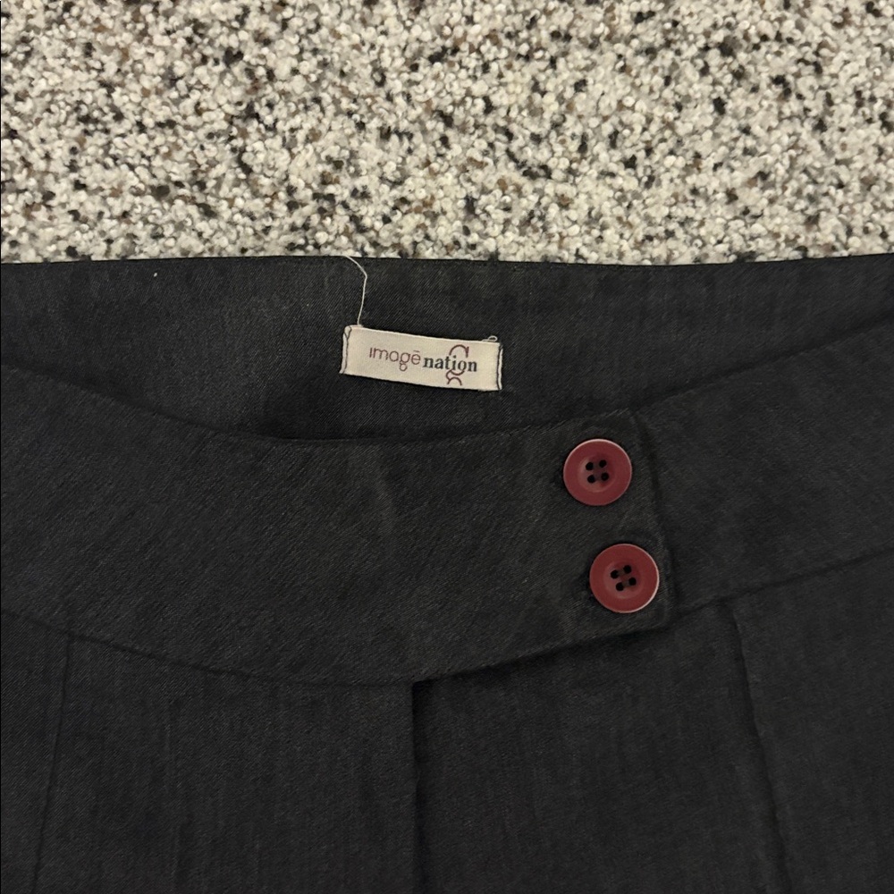Low Rise Double Button Trousers - Picture 2 of 4